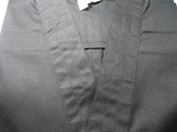 綿バーバリー織作務衣(黒、紺、白茶)（※拡大写真）